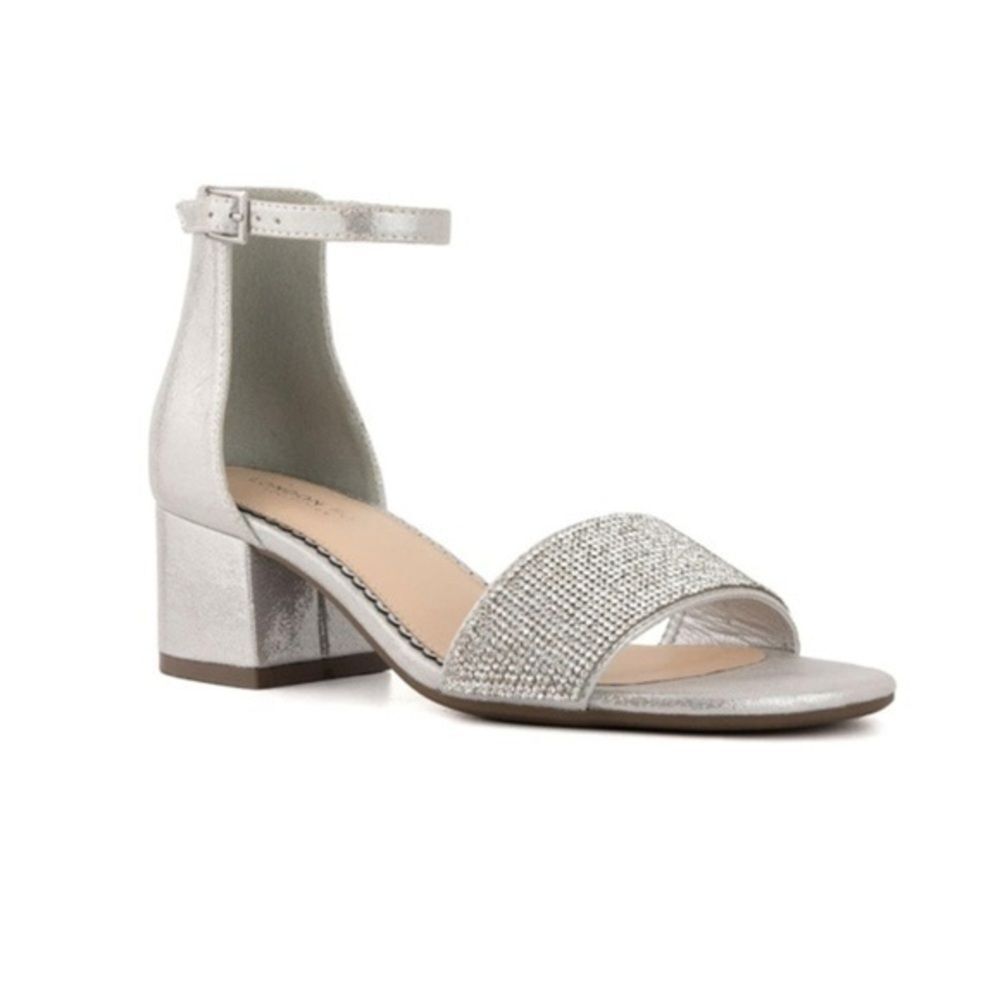 London Fog Women’s Sandals sz 9.5 Block Heel Dressy NEW # Box 327